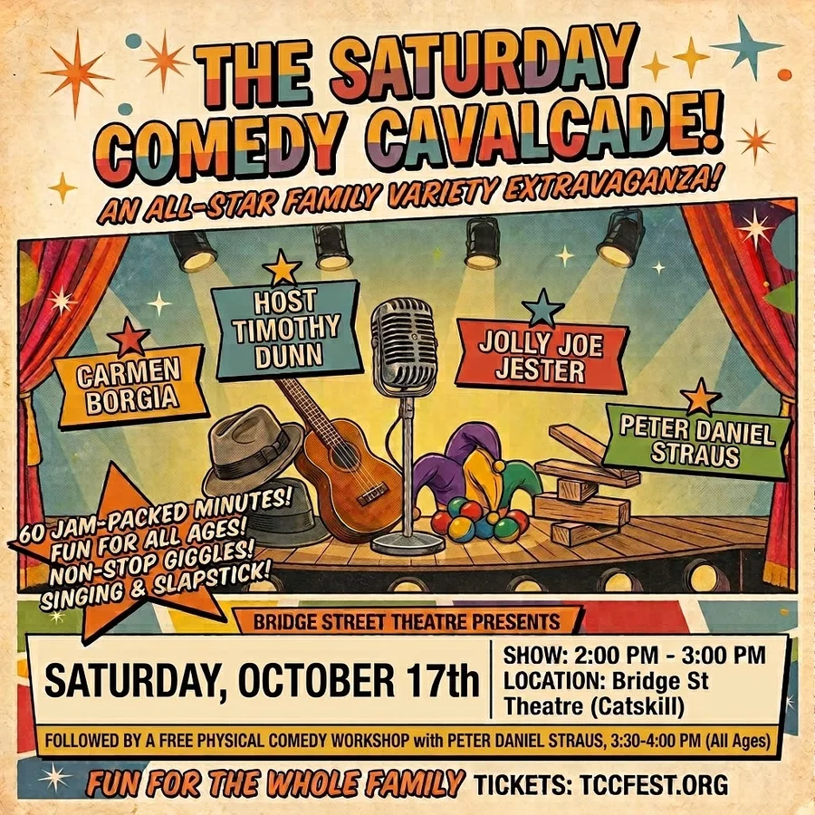 Poster artwork for The Saturday Comedy Cavalcade! (Family Fun Show)