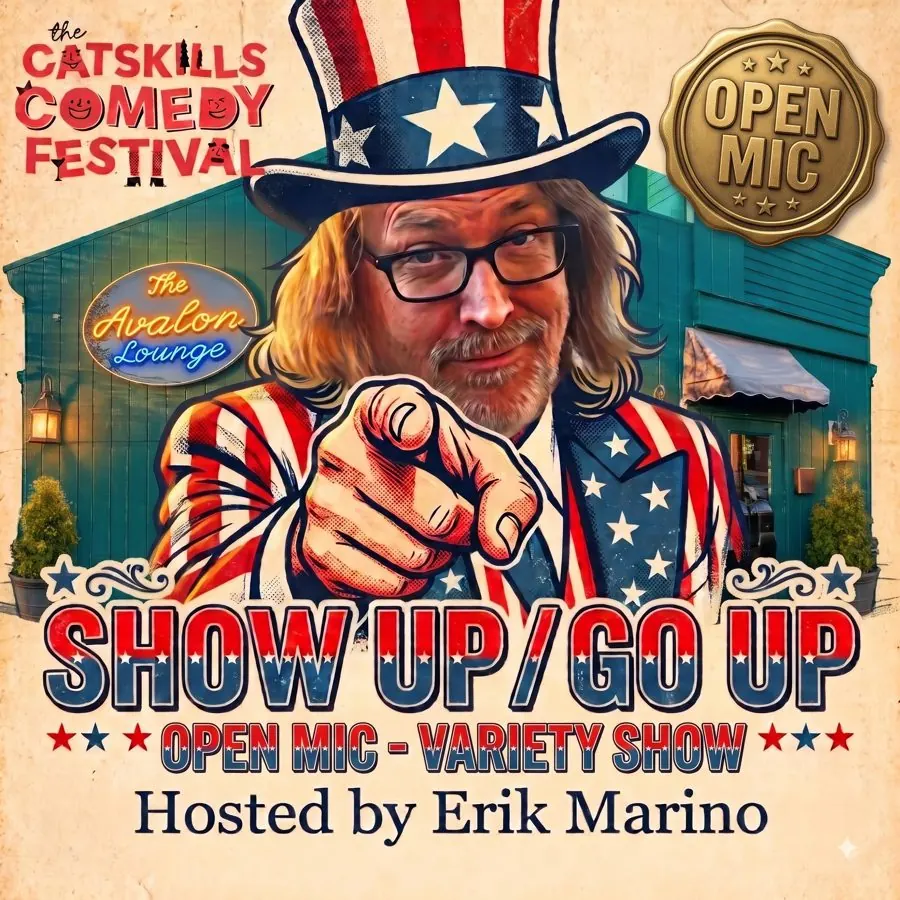 Poster artwork for Show Up/Go up - Open Mic - FREE
